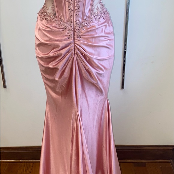 COPY - Sherri Hill. 56998. Fitted off the shoulder gown with sheer bodice. - Picture 9 of 9